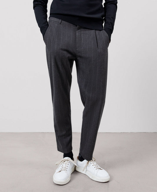 Men Trousers | Grey Trousers for Men by Spanish designer Adolfo Dominguez