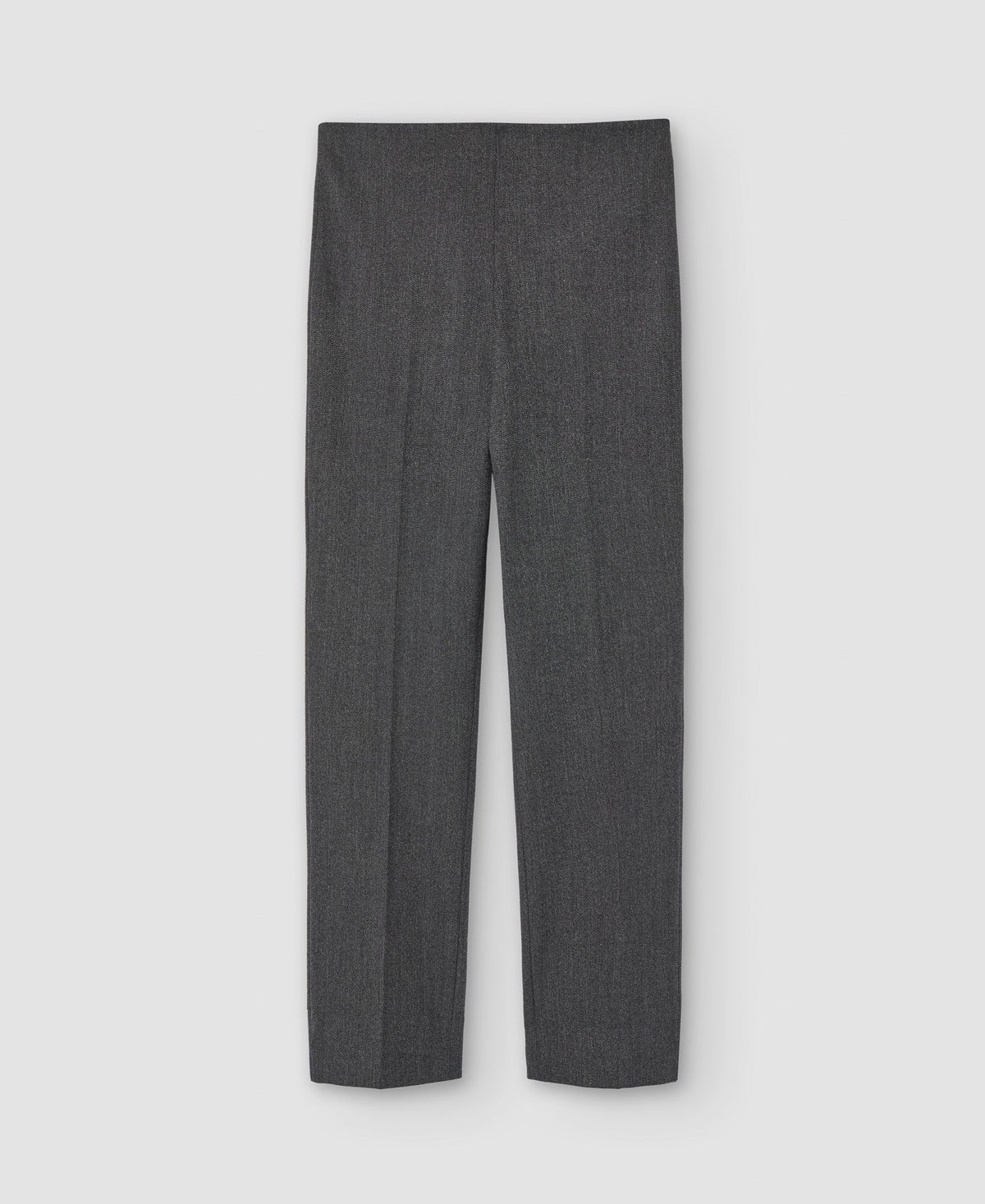 Women Trousers | Grey/Black Skinny Trousers Side Closure by Spanish designer Adolfo Dominguez