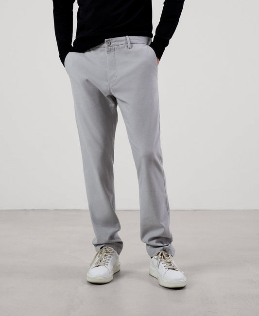Men Trousers | Grey/White Trousers by Spanish designer Adolfo Dominguez