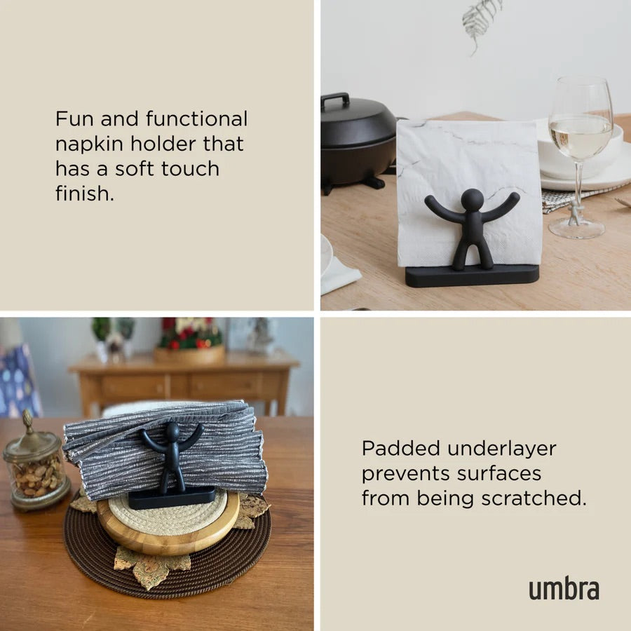 Buddy Napkin Holder Black