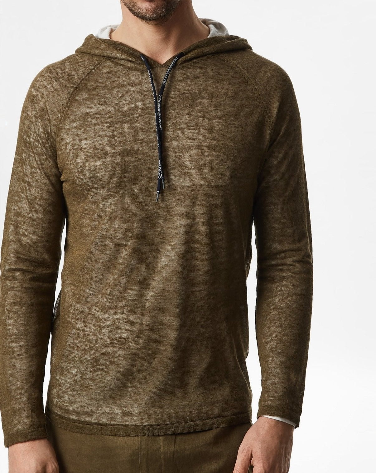 Men Jersey | Ike Green Metal Soul Sweatshirt by Spanish designer Adolfo Dominguez