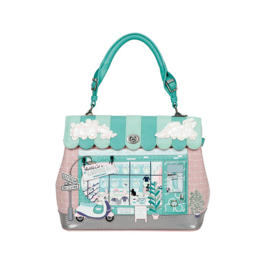 Bubble Cats Laundromat Grace Bag