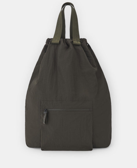Men Bags | Khaki Black Lightweith Green Backpack by Spanish designer Adolfo Dominguez