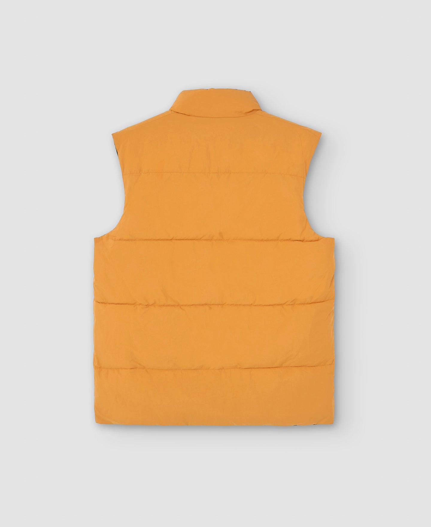 Men Vest | Khaki Reversible Padded Nylon Vest by Spanish designer Adolfo Dominguez