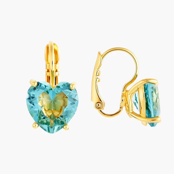 La Diamantine Acqua Azzurra Heart Earrings | ANLD145/1