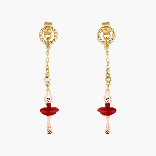 Mini Pas de Deux Rouge Earrings | AOMDD1026