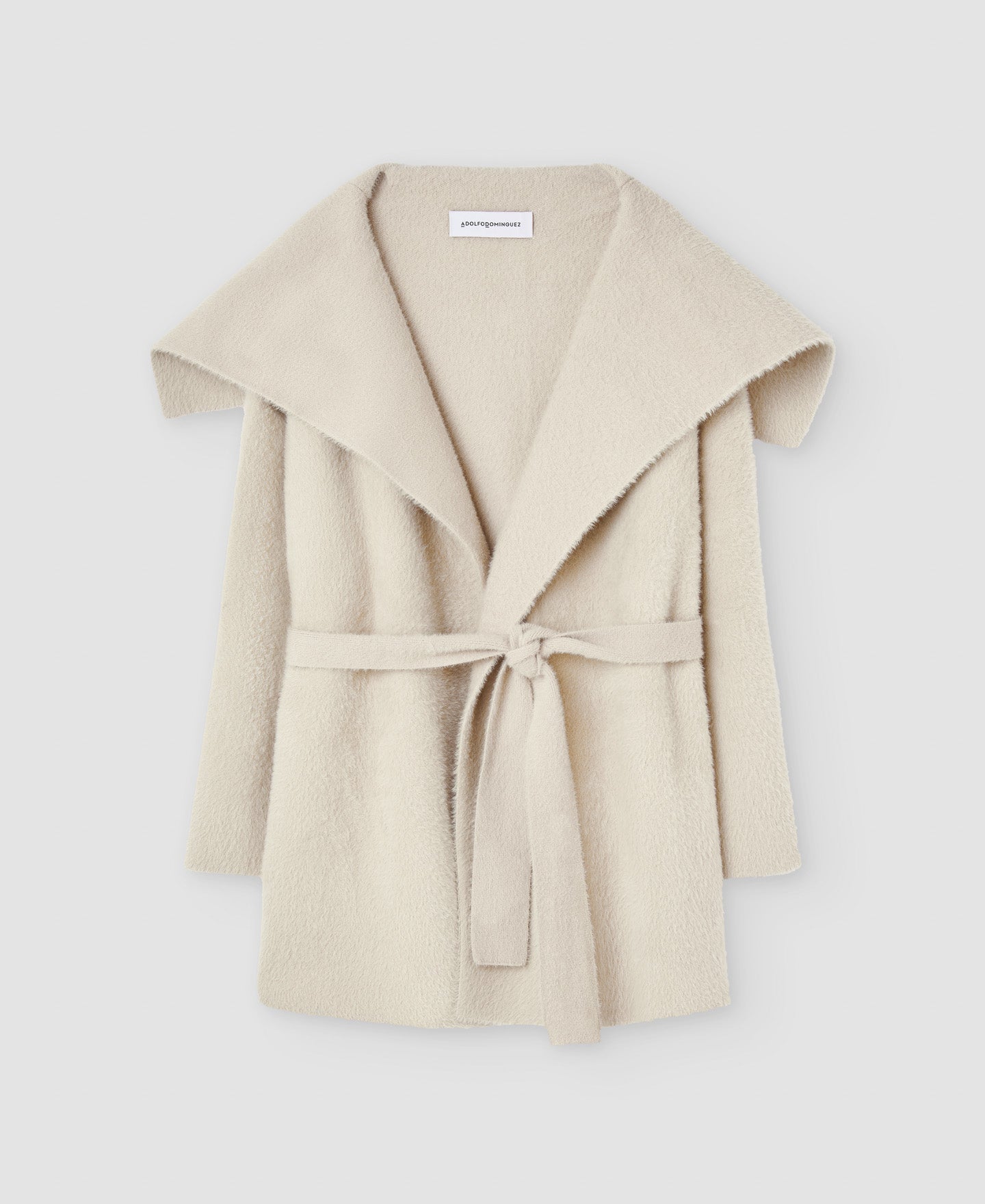 Women Knit Jacket | Light Cream Jacket by Spanish designer Adolfo Dominguez