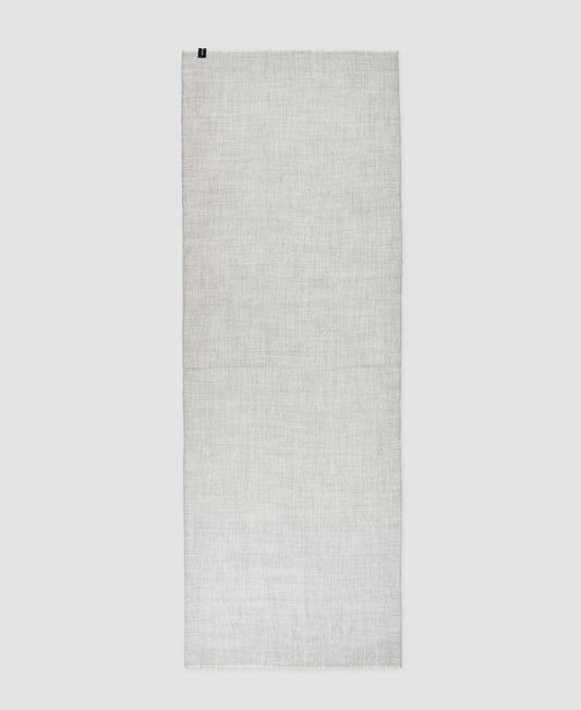 Men Scarf | Light Grey Merino Wool Scarf by Spanish designer Adolfo Dominguez