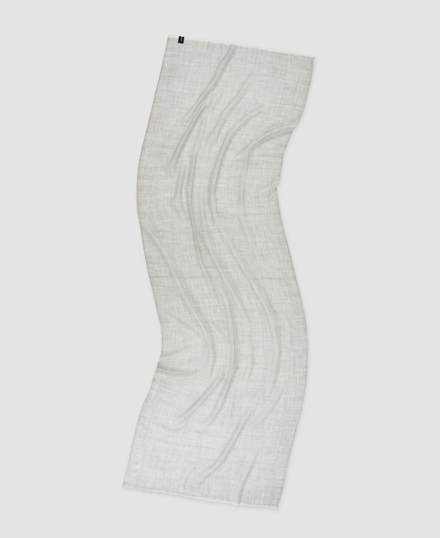 Men Scarf | Light Grey Merino Wool Scarf by Spanish designer Adolfo Dominguez
