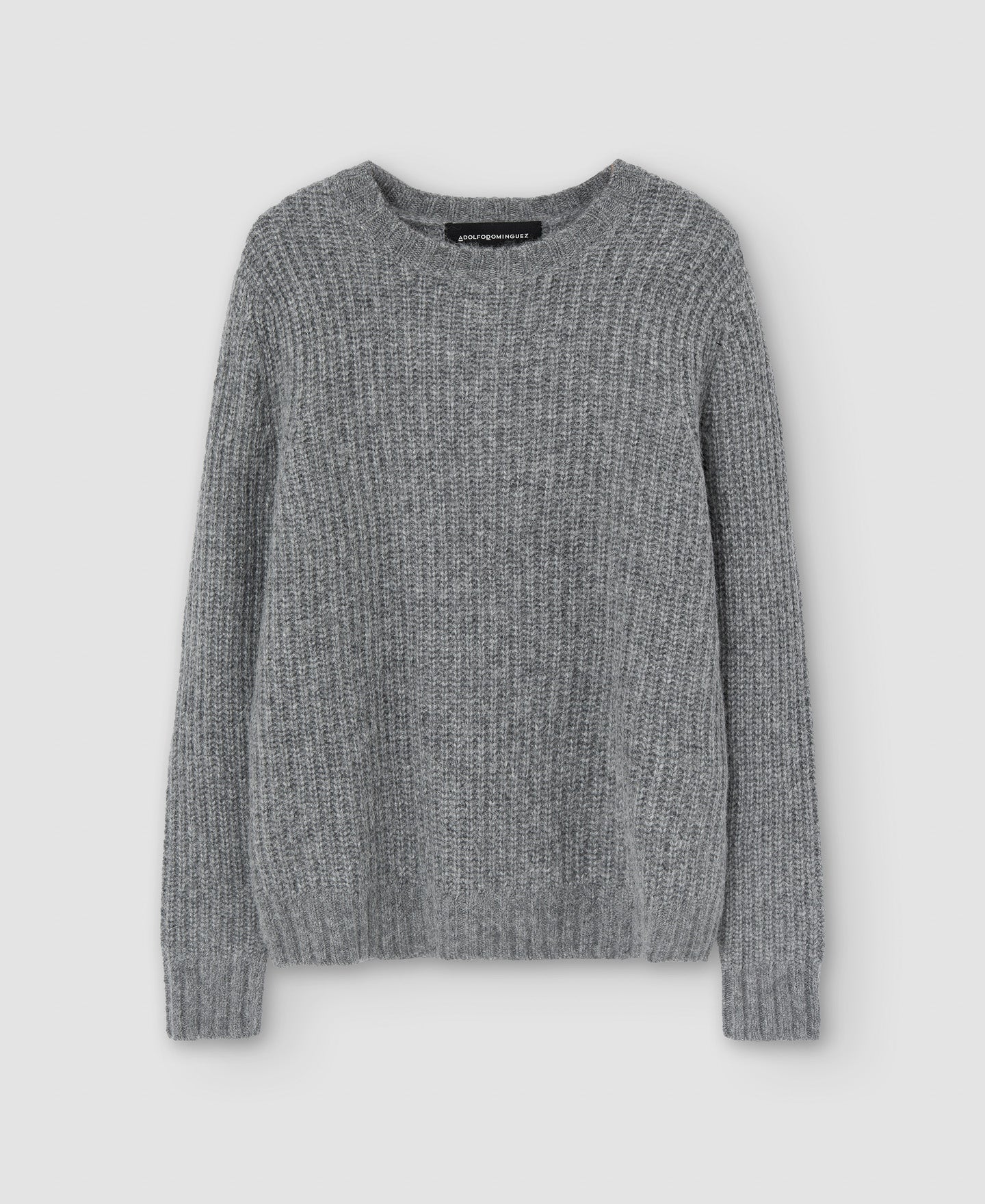 Men Jersey | Light Grey Sweater by Spanish designer Adolfo Dominguez