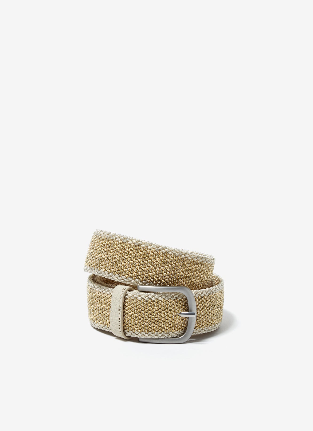 Men Belt | Lime Elastic Belt With Matte Buckle by Spanish designer Adolfo Dominguez