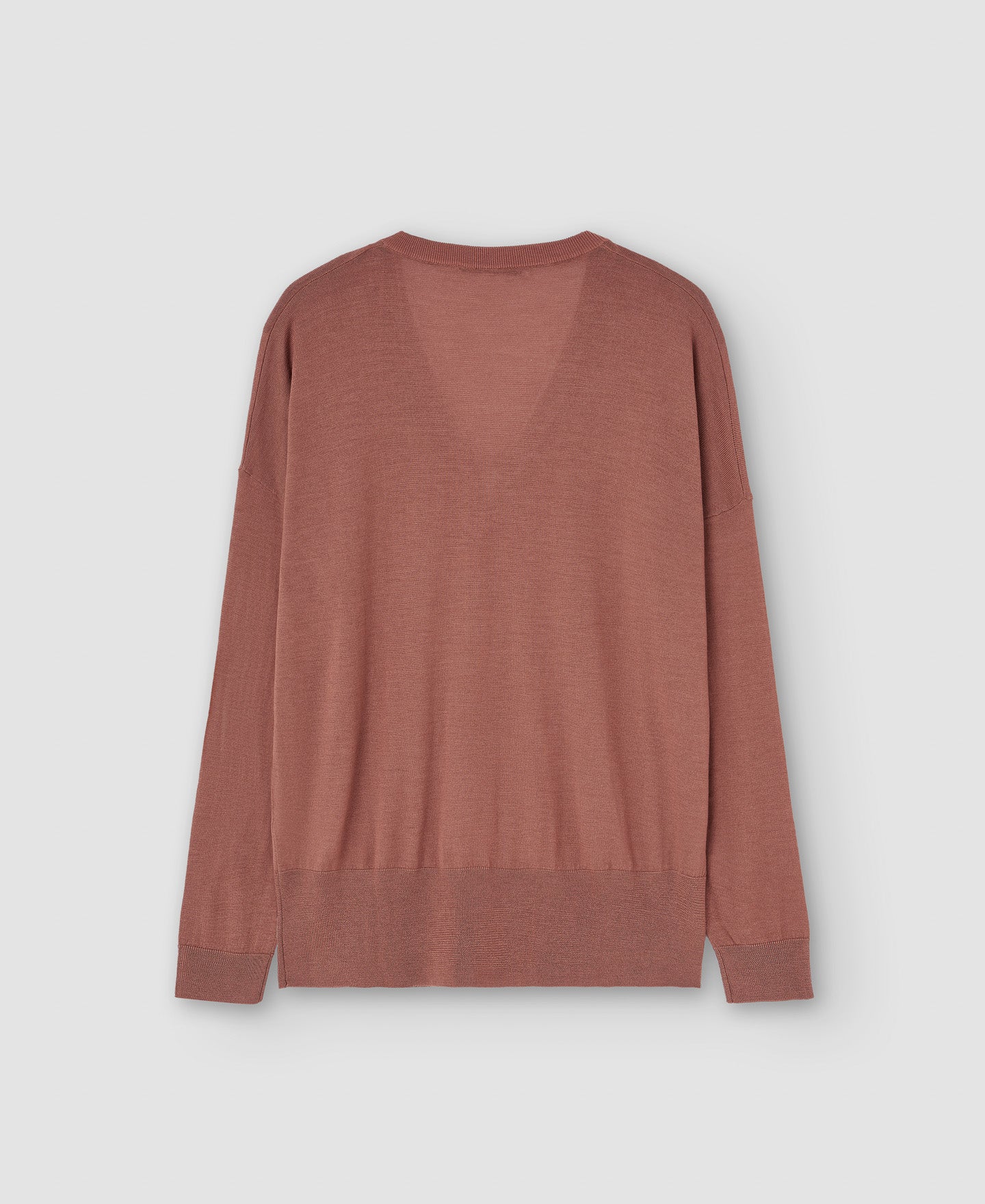 Women Jersey | Makeup V-Neckline Merino Wool Sweater by Spanish designer Adolfo Dominguez