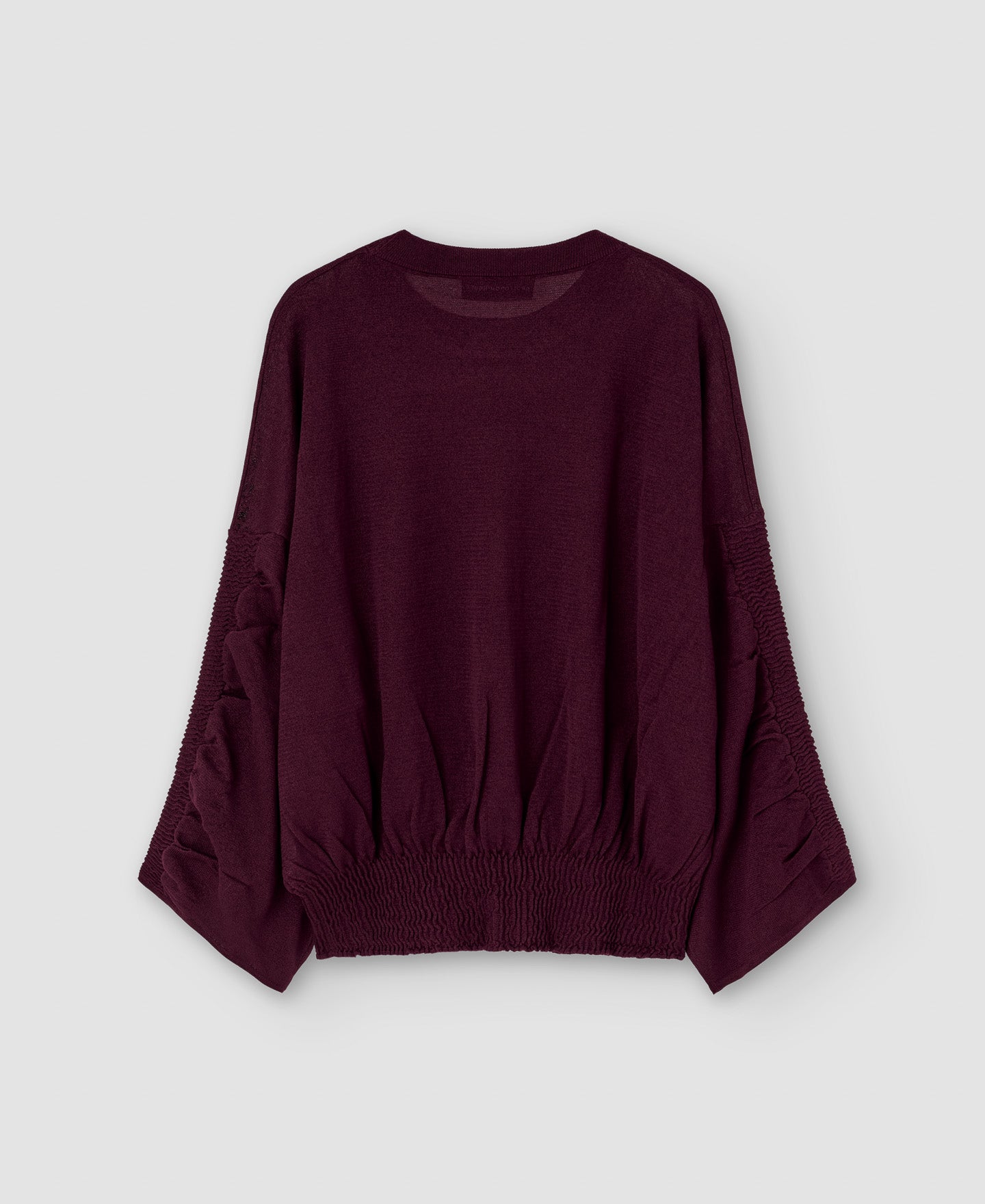 Women Jersey | Maroon Lenzing™ Viscose Sweater by Spanish designer Adolfo Dominguez