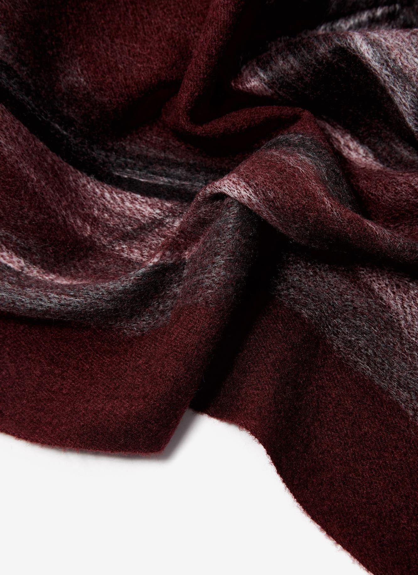 Women Scarf | Maroon Scarf With Contrasting Print by Spanish designer Adolfo Dominguez