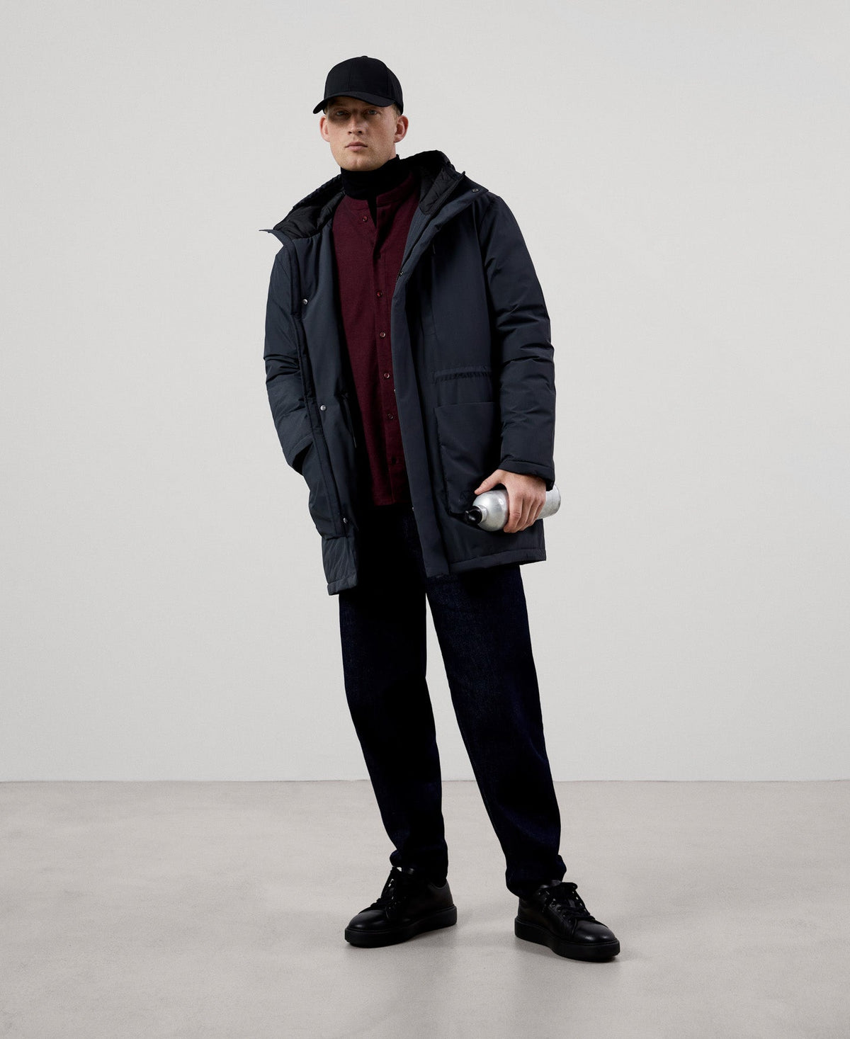 Men Shirt | Maroon Shirt by Spanish designer Adolfo Dominguez