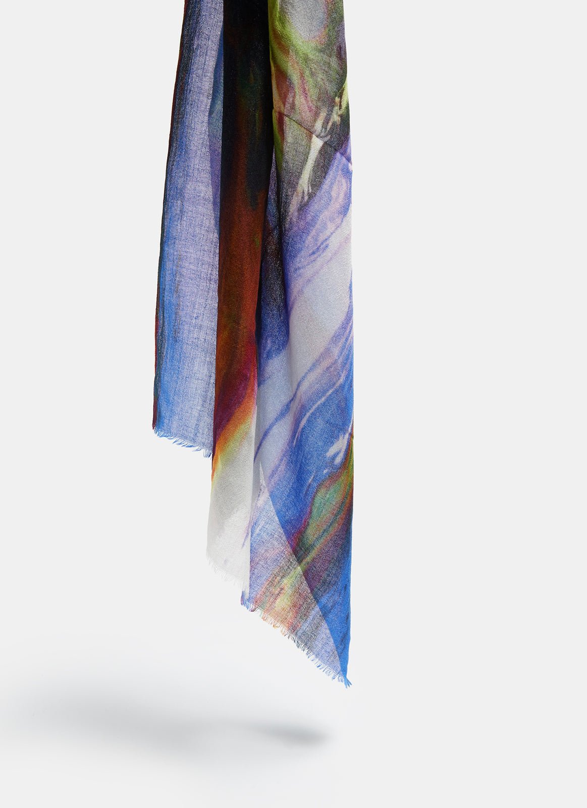 Women Shawl | Merino Scarf With Multi-Colour Print by Spanish designer Adolfo Dominguez