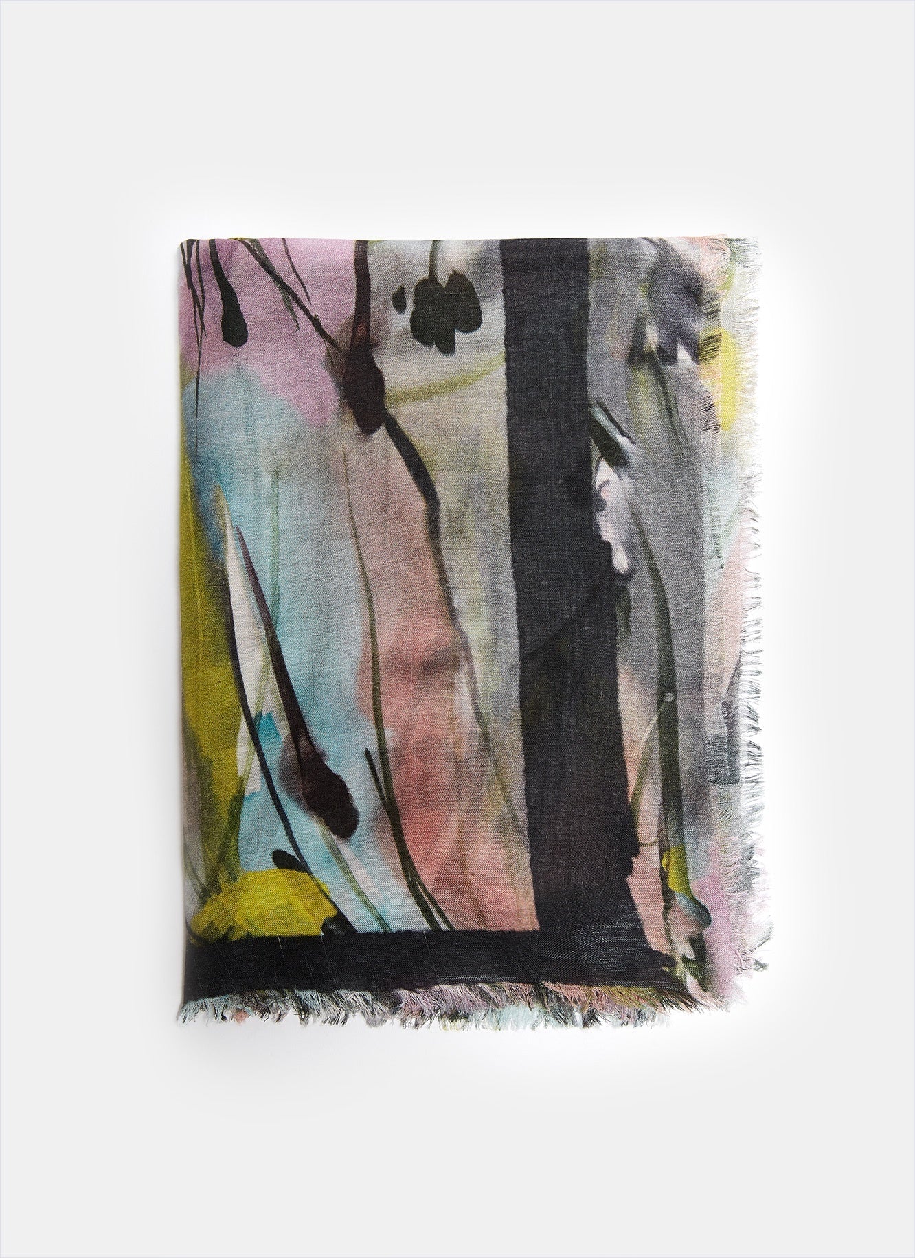 Women Scarf | Modal Multicolour Scarf With Print by Spanish designer Adolfo Dominguez