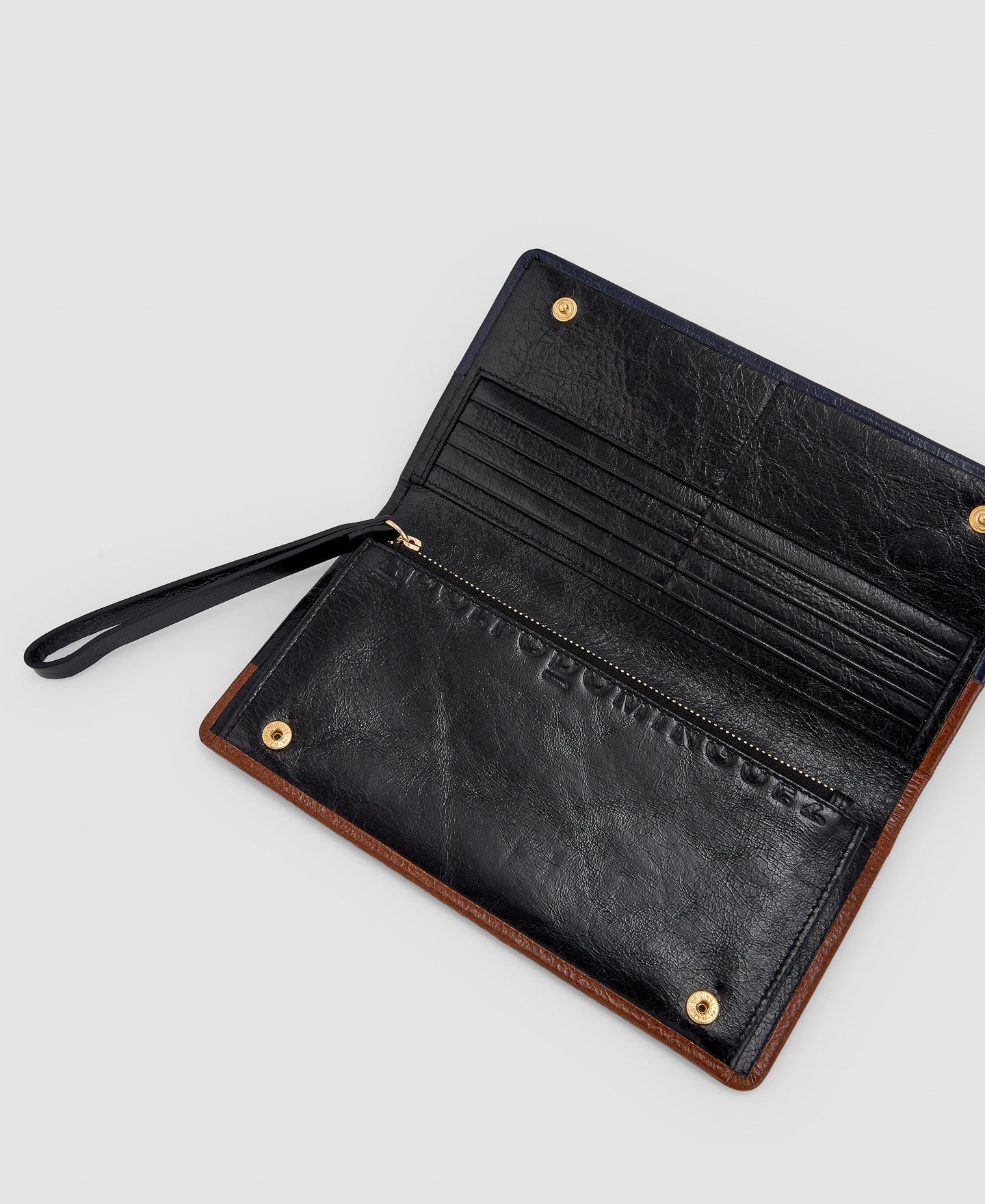 Women Wallet | Multicolor Cracked Leather Large Wallet by Spanish designer Adolfo Dominguez