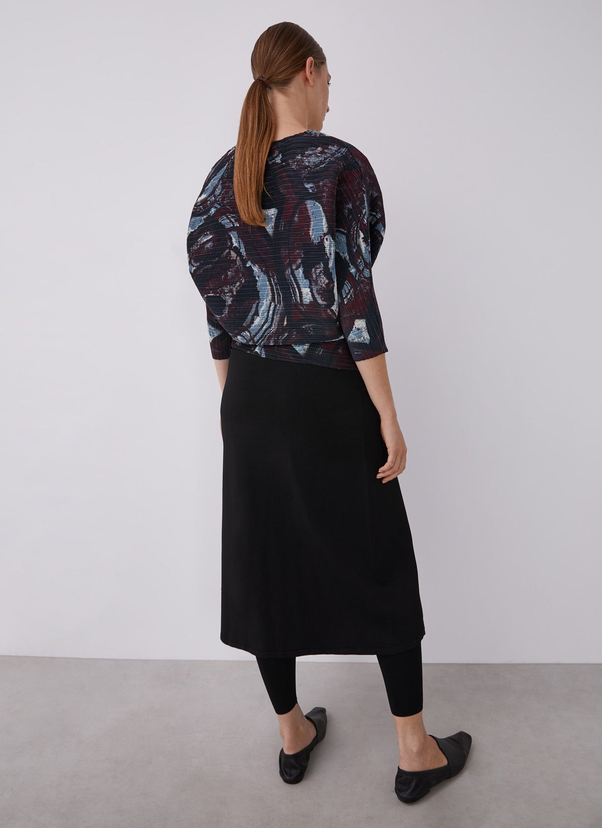 Women Shirt | Multicolor Printed Crinkle Sweatshirt by Spanish designer Adolfo Dominguez