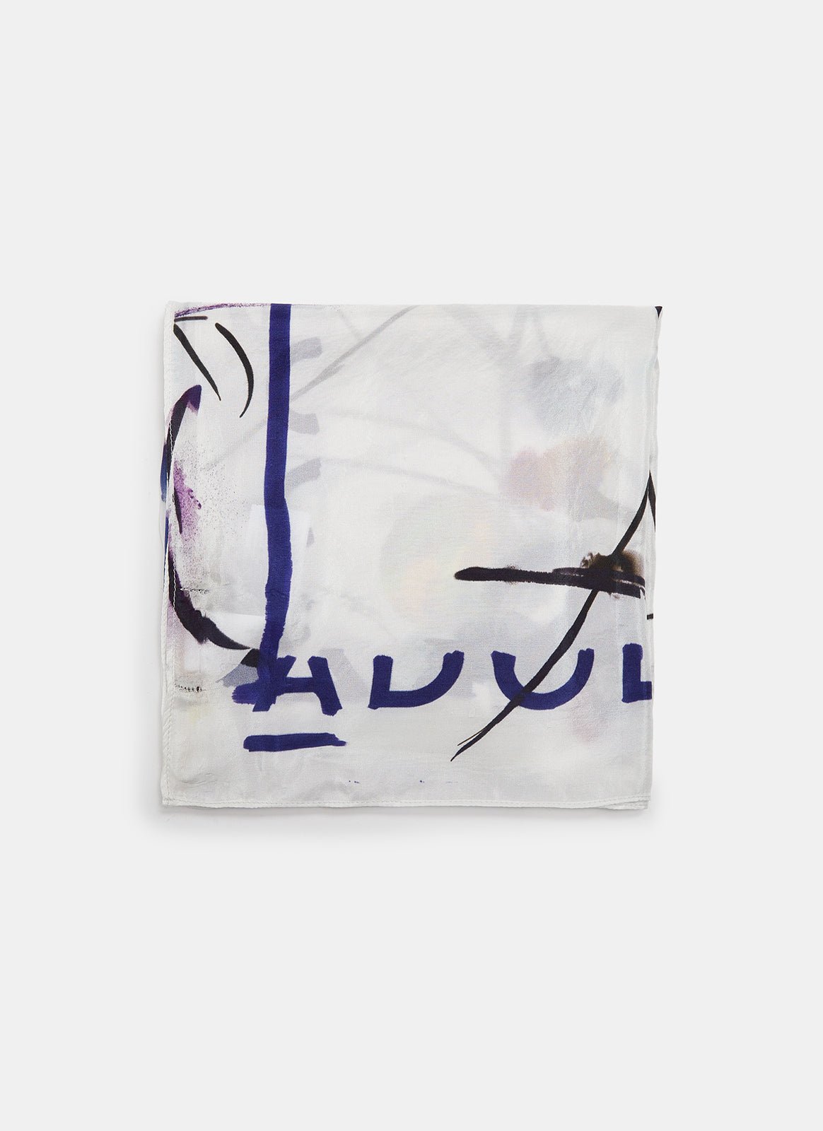 Women Handkerchief | Multicolor Silk Neck Scarf With Print by Spanish designer Adolfo Dominguez