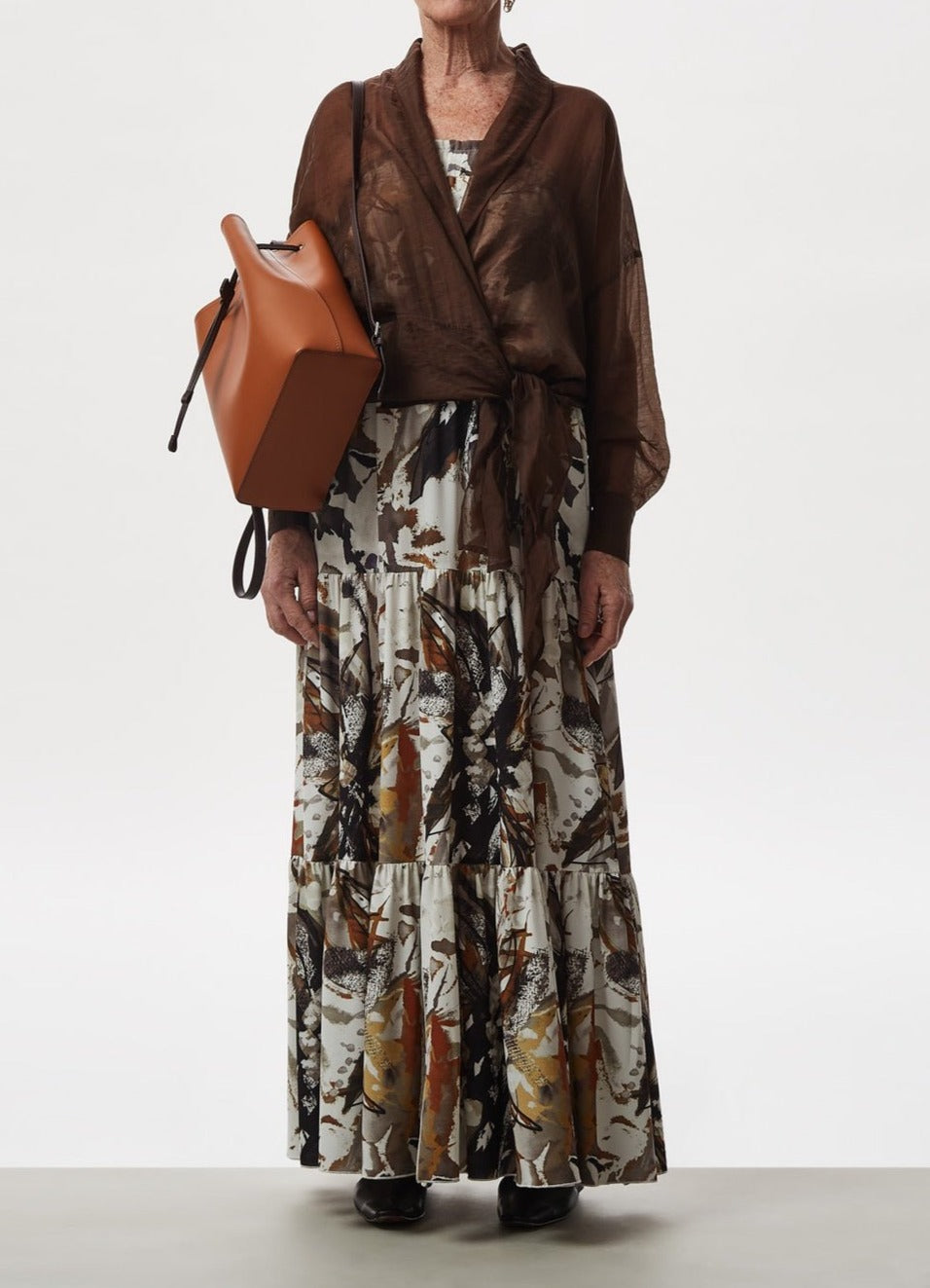 Women Dress | Multicolor Strapless Neckline Long Dres by Spanish designer Adolfo Dominguez