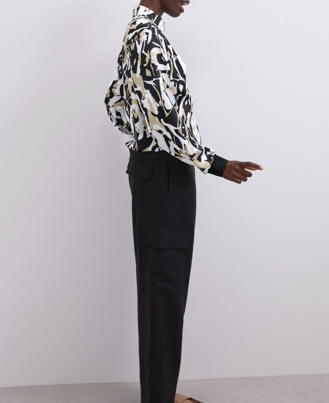 Women Unstructured Jacket | Multicolor2 Printed Bomber Jacket by Spanish designer Adolfo Dominguez