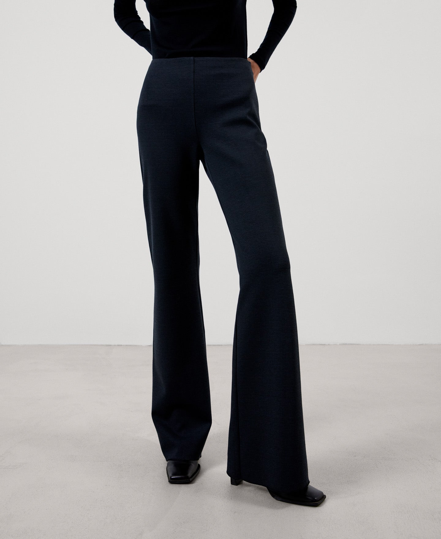 Women Trousers | Multicolor2 Side Zip Flared Trousers by Spanish designer Adolfo Dominguez