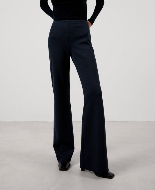 Women Trousers | Multicolor2 Side Zip Flared Trousers by Spanish designer Adolfo Dominguez