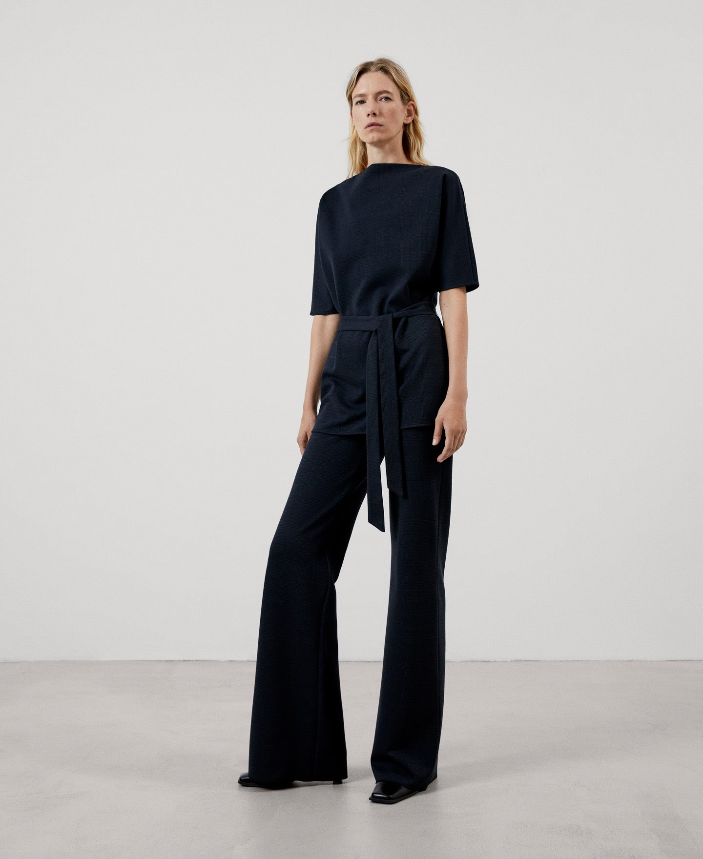 Women Trousers | Multicolor2 Side Zip Flared Trousers by Spanish designer Adolfo Dominguez
