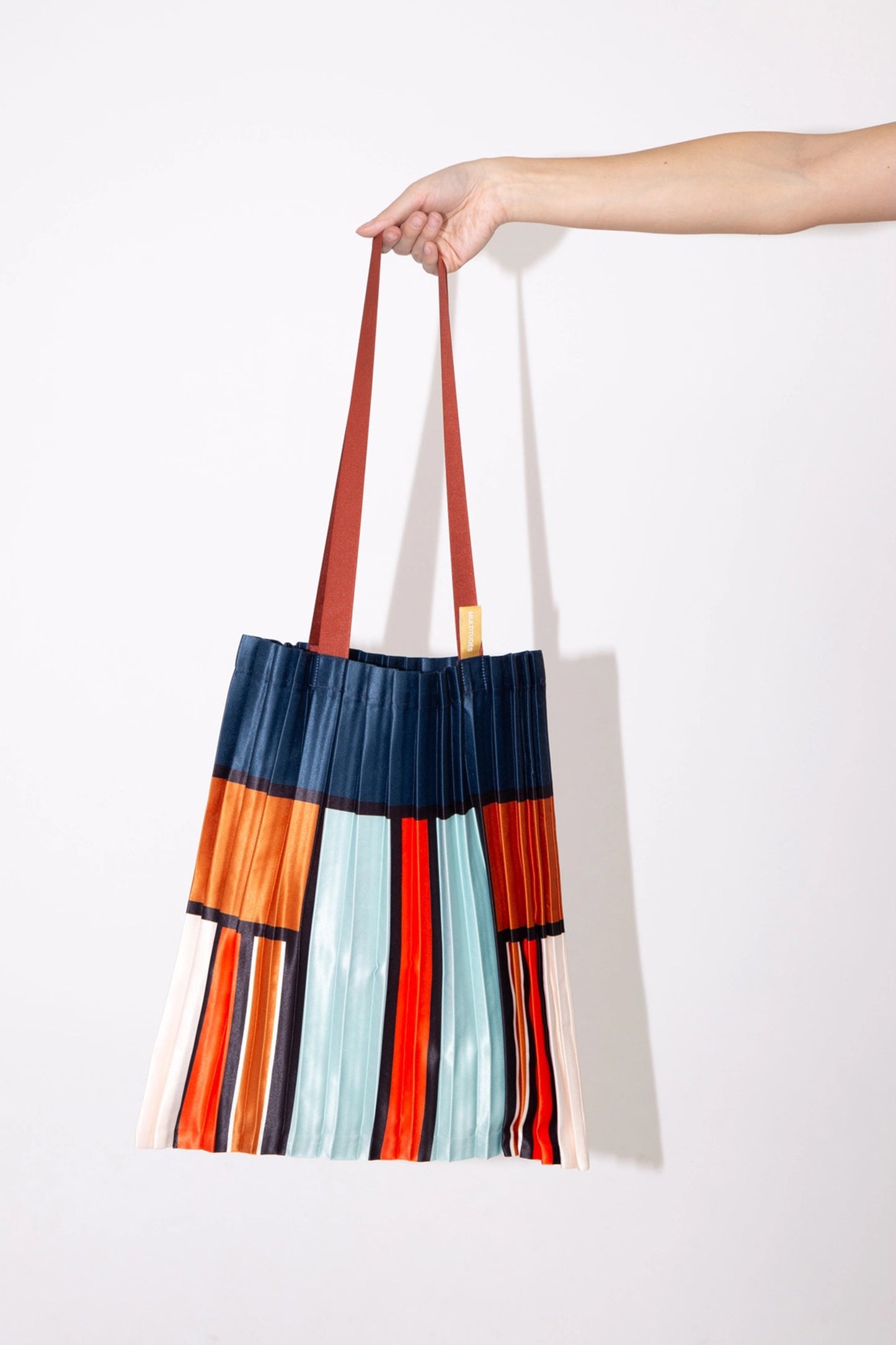 Multitudes Satin Pleated Chia Tote Bag