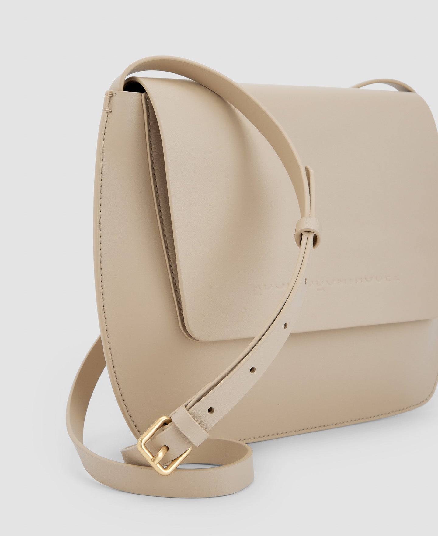 Women Leather Bag | Off White Vachetta Shoulder Bag by Spanish designer Adolfo Dominguez