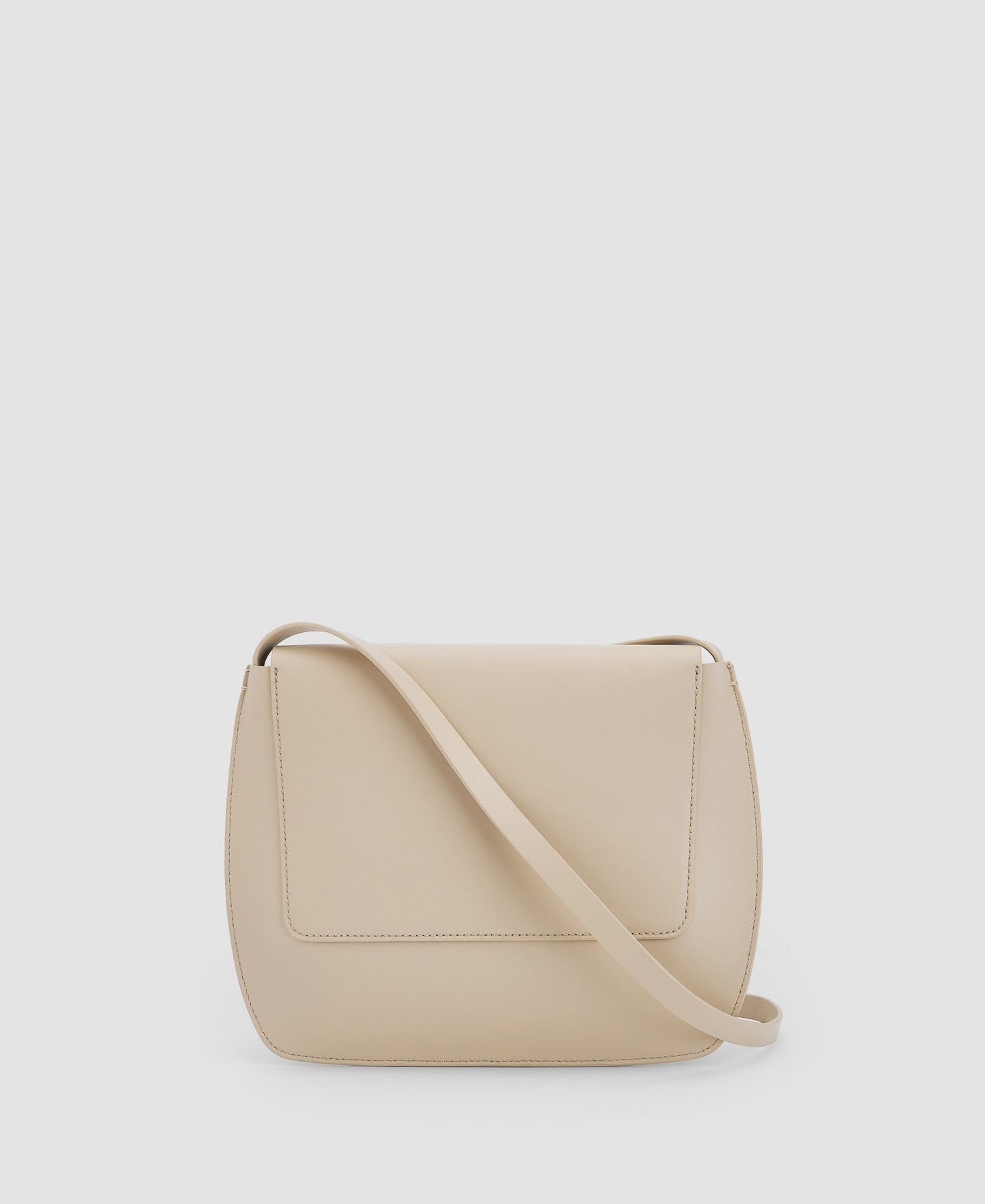 Women Leather Bag | Off White Vachetta Shoulder Bag by Spanish designer Adolfo Dominguez