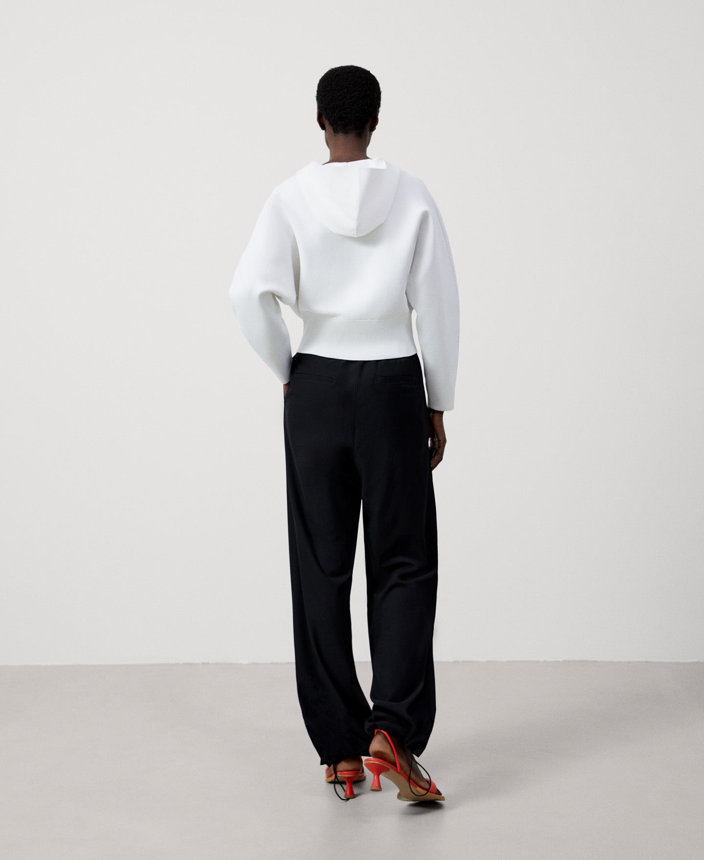 Women Knit Jacket | Off White Viscose And Recycled Nylon Bomber Jacket by Spanish designer Adolfo Dominguez