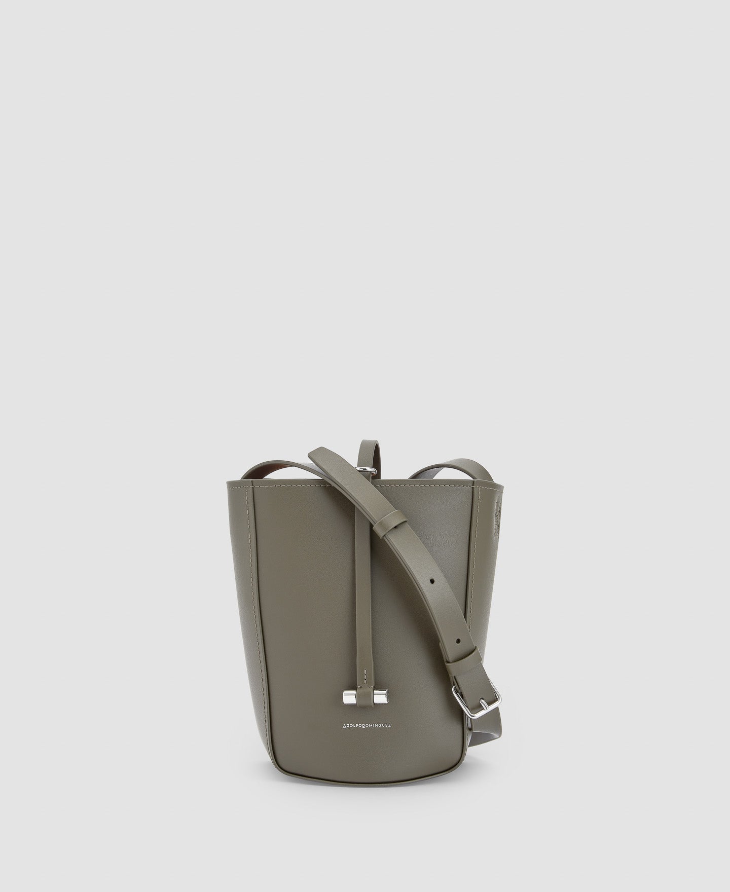 Women Leather Bag | Olive Green Leather Bag by Spanish designer Adolfo Dominguez