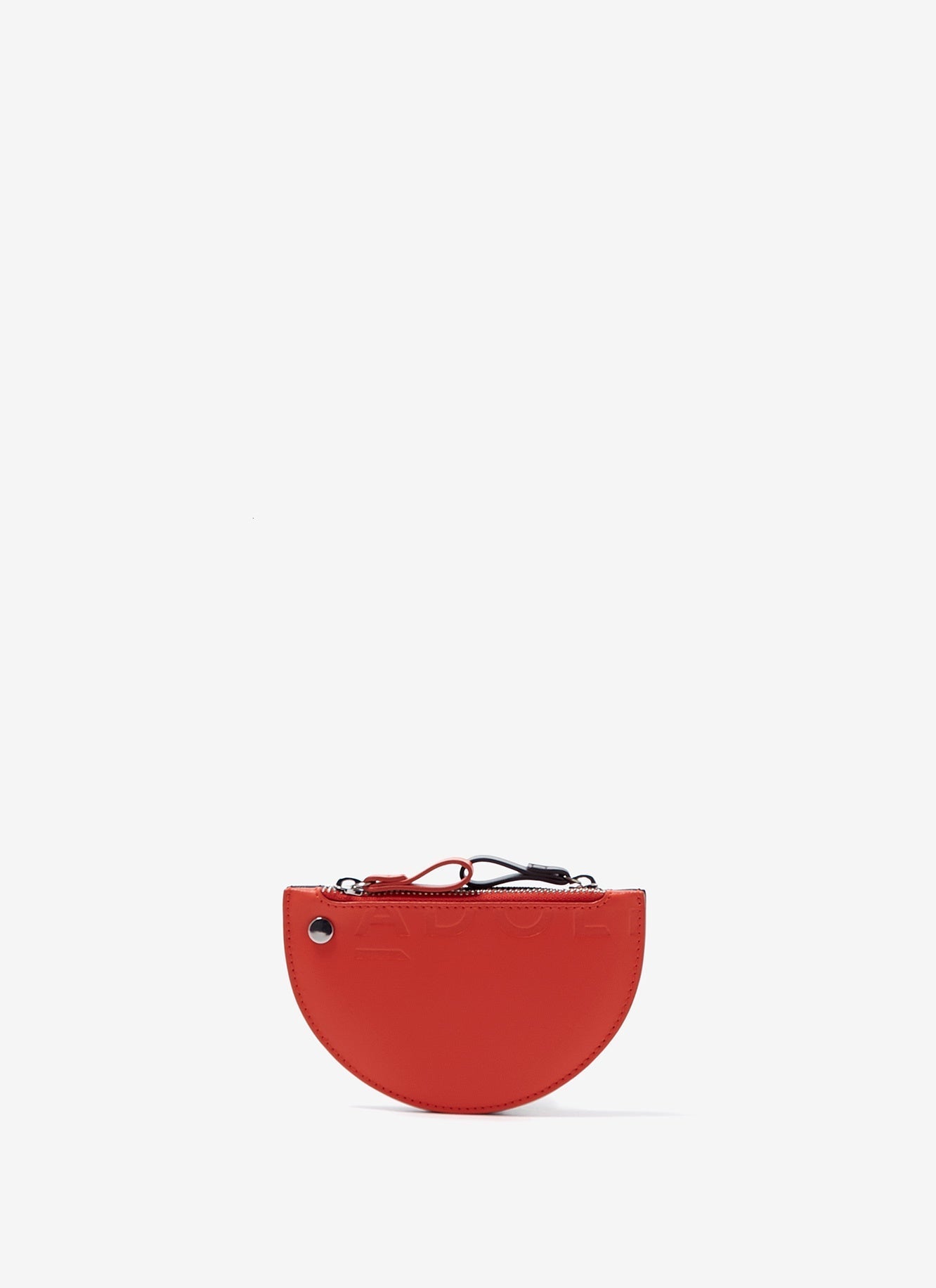 Women Wallet | Orange Half-Moon Vachetta Leather Wallet by Spanish designer Adolfo Dominguez