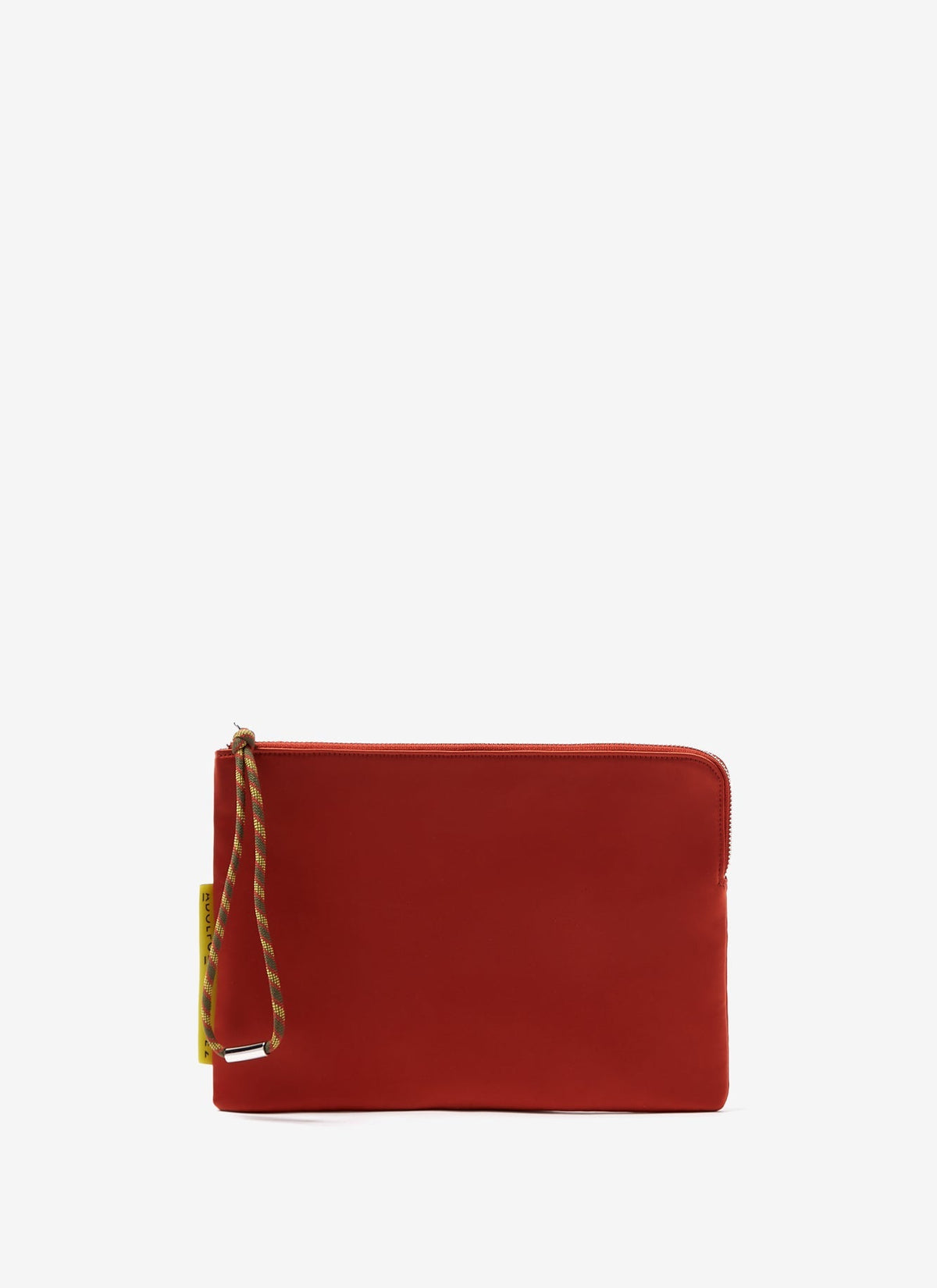 Women Dressing Case | Orange Nylon Clutch by Spanish designer Adolfo Dominguez