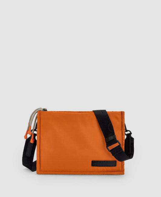 Women Bags | Orange Rectangular Shoulder Bag by Spanish designer Adolfo Dominguez