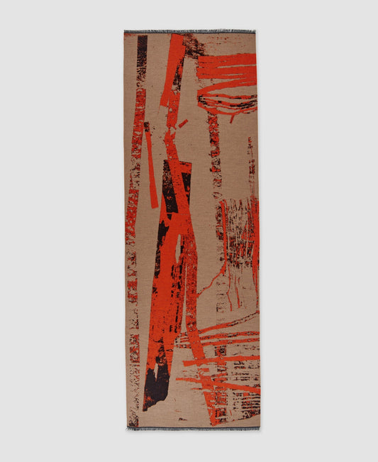 Women Scarf | Orange Womens Scarf by Spanish designer Adolfo Dominguez