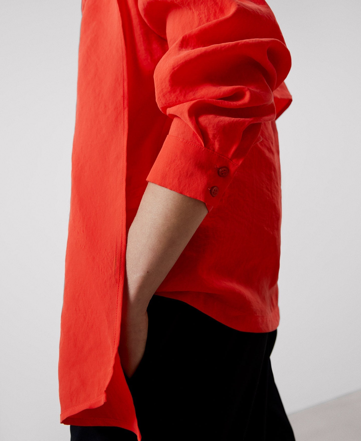 Women Shirt | Pink Modal Fabric Blouse by Spanish designer Adolfo Dominguez