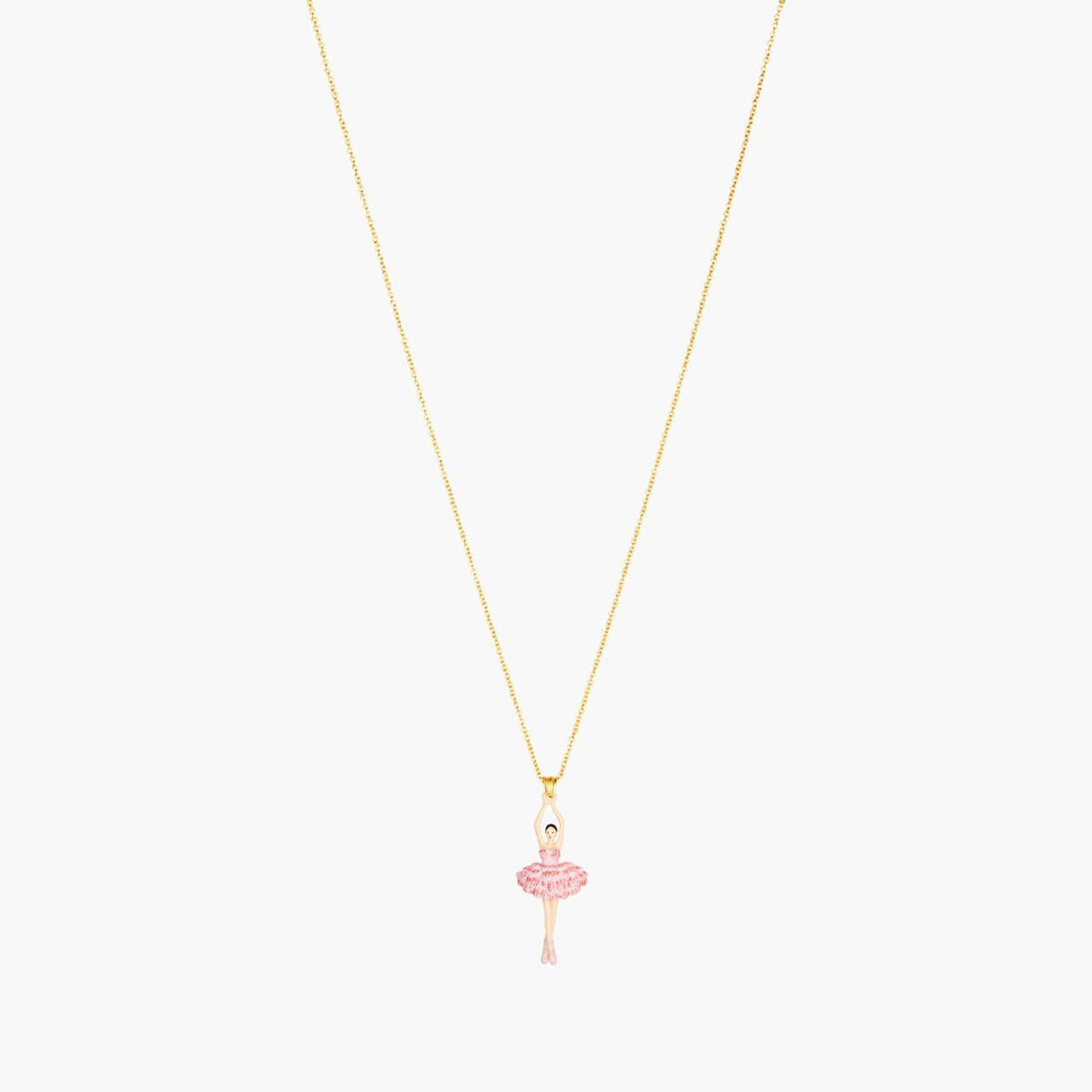 Cherry Blossom And Ballerina Pendant Necklace | ANDD3591