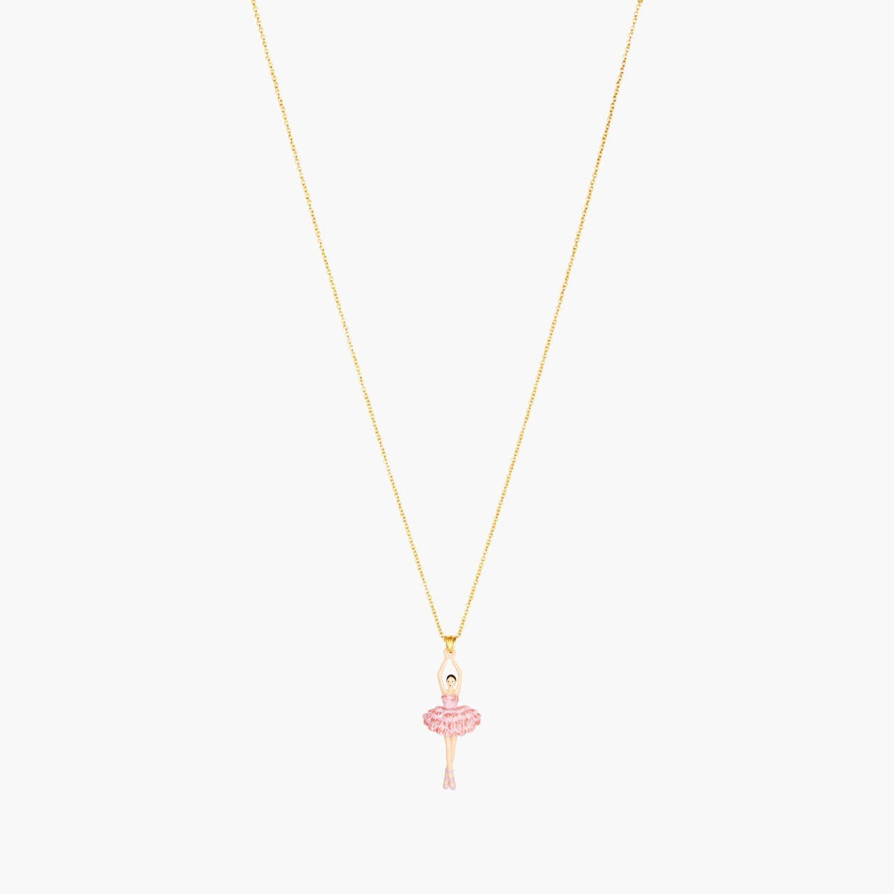 Cherry Blossom And Ballerina Pendant Necklace | ANDD3591
