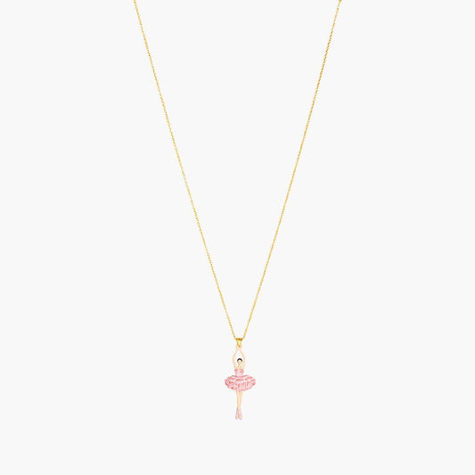 Cherry Blossom And Ballerina Pendant Necklace | ANDD3591