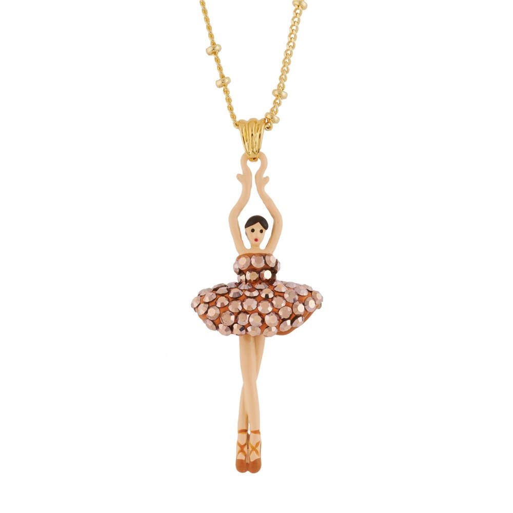 Pas de Deux Lux Rhinestones Copper Necklace | AGDDL3592