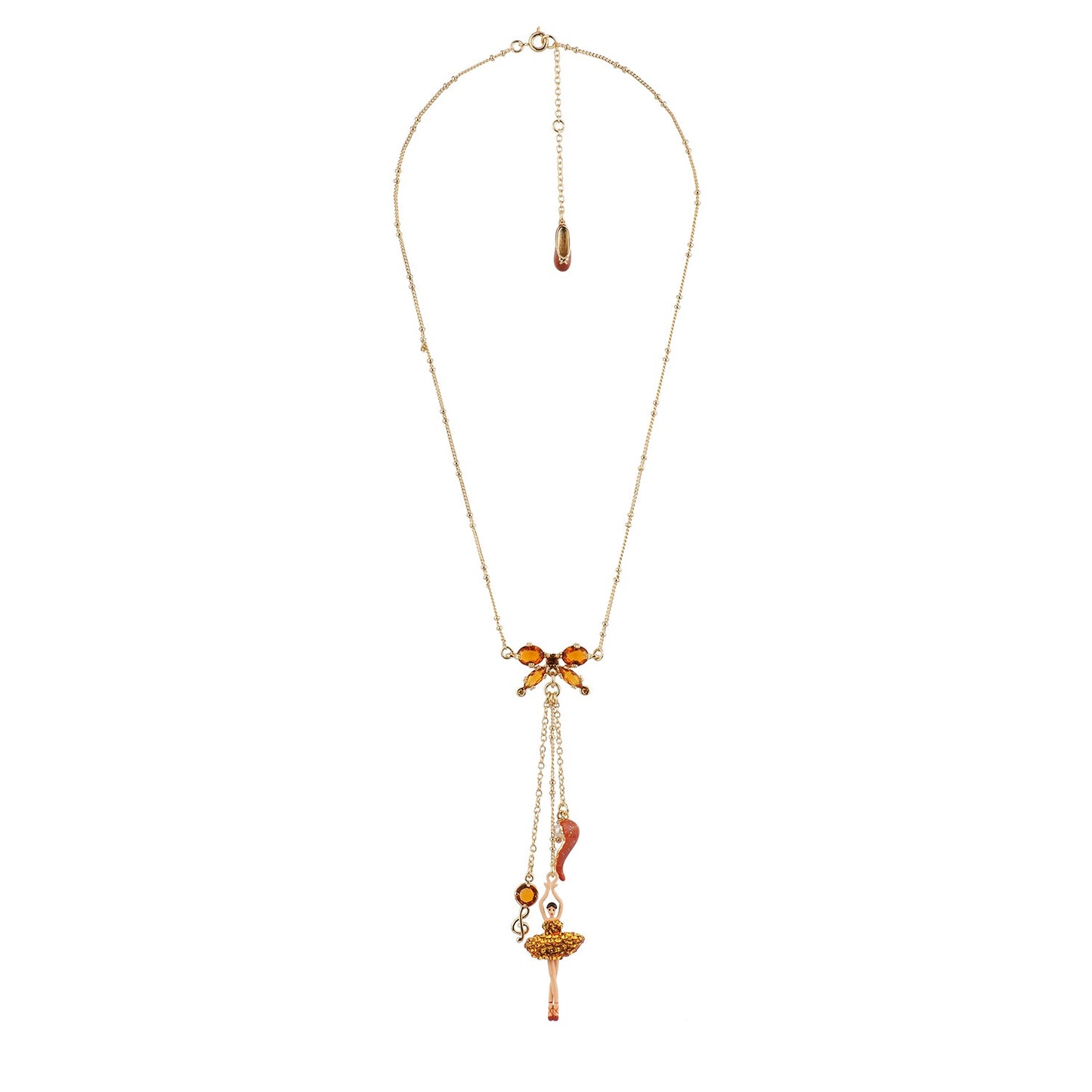Pas De Deux Lux Rhinestones In Yellow Radiant Necklace | AEDDL3022
