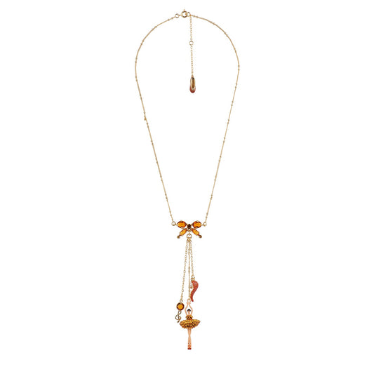 Pas De Deux Lux Rhinestones In Yellow Radiant Necklace | AEDDL3022