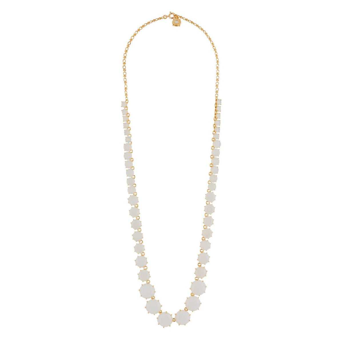 La Diamantine Stones And Chain Opal Necklace | AGLD3511
