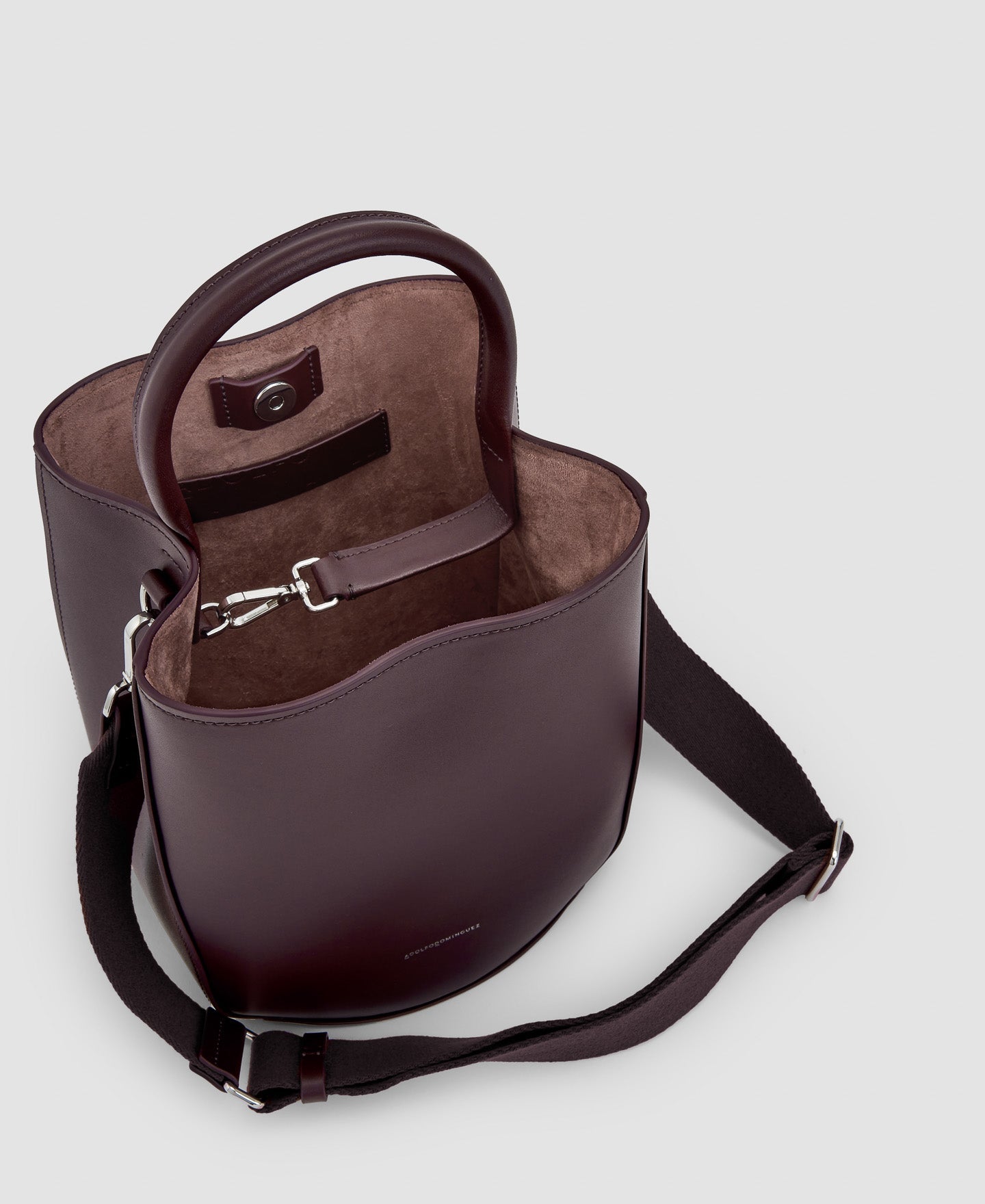 Women Leather Bag | Red Bag by Spanish designer Adolfo Dominguez