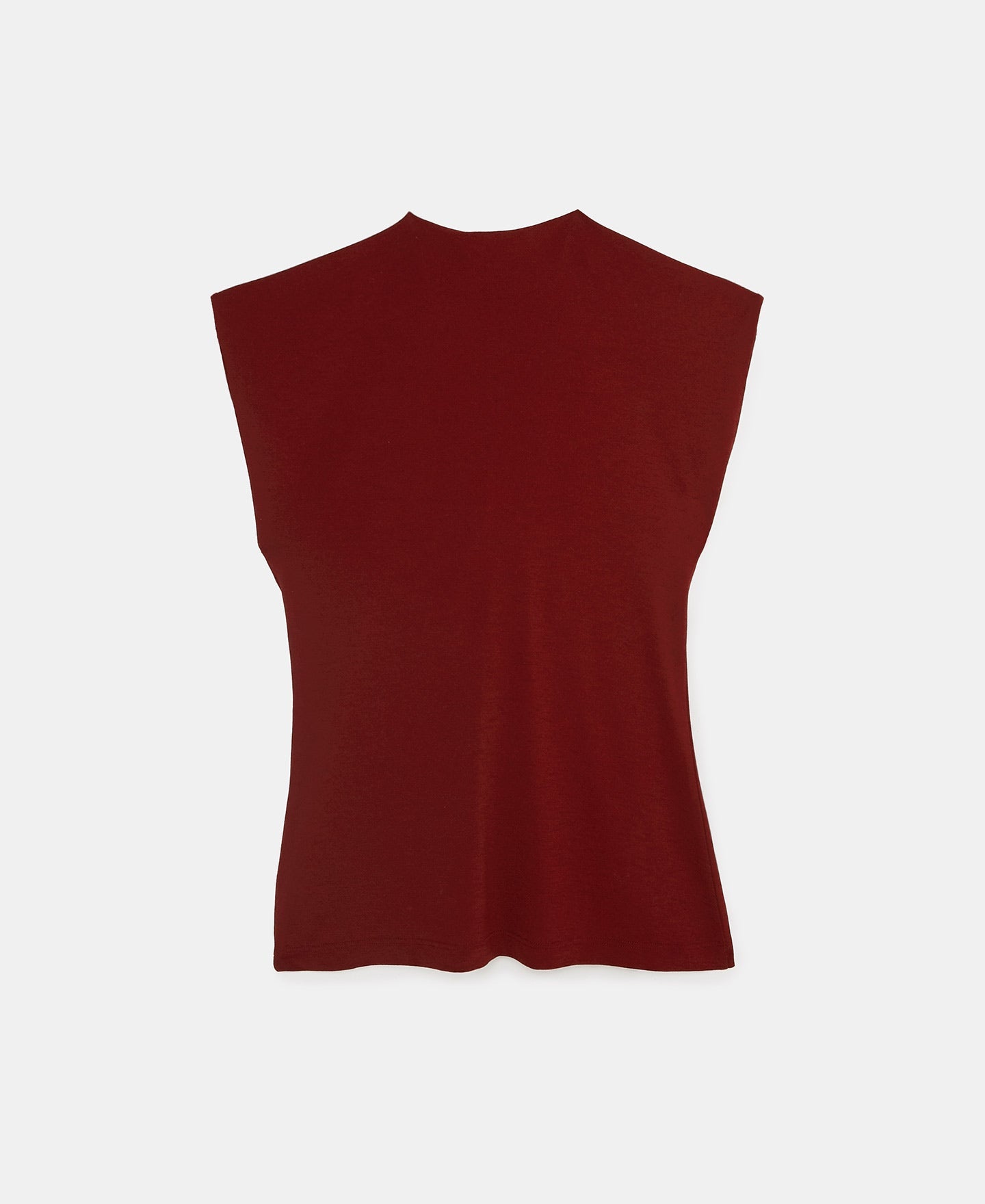 Women Shirt | Red Draped Collar Blouse by Spanish designer Adolfo Dominguez