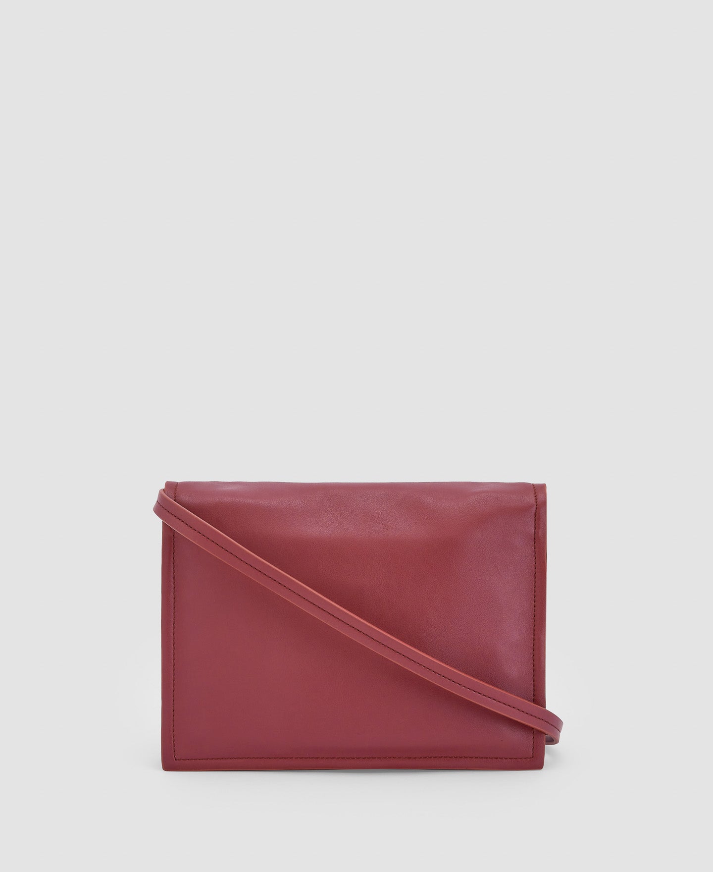 Women Bags | Red Recycled Material Medium Shoulder Bag by Spanish designer Adolfo Dominguez