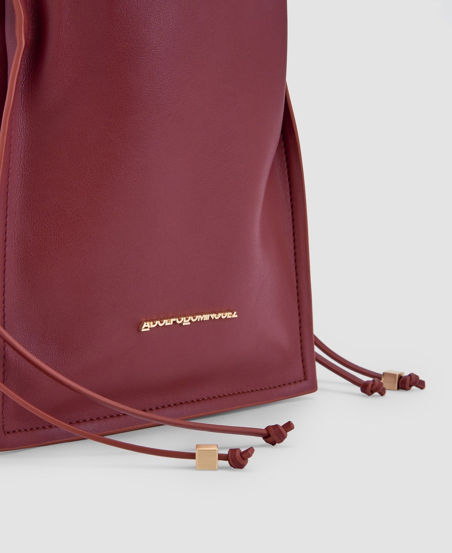 Women Bags | Red Recycled Material Small Shoulder Bag by Spanish designer Adolfo Dominguez